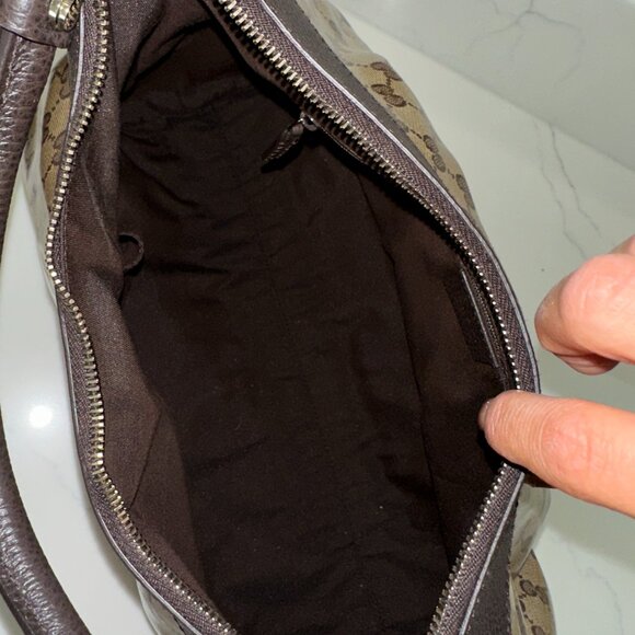 Gucci GG Crystal Canvas D-Ring Shoulder Bag - Picture 4 of 5